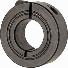 Climax Metal Products - 19mm Bore, Steel, One Piece Clamp Collar - 1-5/8" Outside Diam - Exact Tooling