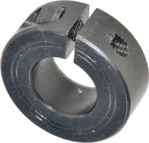 Climax Metal Products - 20mm Bore, Steel, One Piece Clamp Collar - 1-5/8" Outside Diam - Exact Tooling