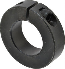 Climax Metal Products - 30mm Bore, Steel, One Piece Clamp Collar - 2-1/8" Outside Diam - Exact Tooling