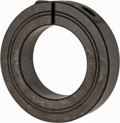 Climax Metal Products - 48mm Bore, Steel, One Piece Clamp Collar - 3-1/8" Outside Diam - Exact Tooling