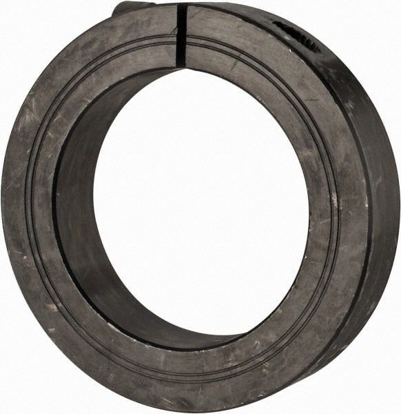 Climax Metal Products - 60mm Bore, Steel, One Piece Clamp Collar - 3-1/2" Outside Diam - Exact Tooling