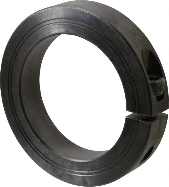 Climax Metal Products - 70mm Bore, Steel, One Piece Clamp Collar - 4" Outside Diam - Exact Tooling