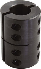 Climax Metal Products - 1" Inside x 2" Outside Diam, Two Piece Rigid Coupling without Keyway - 3" Long - Exact Tooling