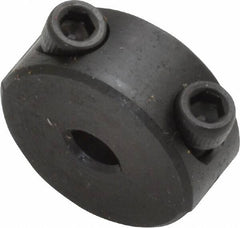 Climax Metal Products - 3/16" Bore, Steel, Two Piece Shaft Collar - 11/16" Outside Diam, 5/16" Wide - Exact Tooling