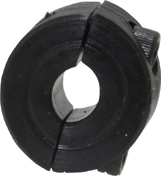 Climax Metal Products - 1/4" Bore, Steel, Two Piece Shaft Collar - 11/16" Outside Diam, 5/16" Wide - Exact Tooling