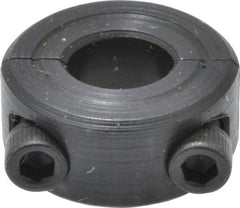 Climax Metal Products - 5/16" Bore, Steel, Two Piece Shaft Collar - 11/16" Outside Diam, 5/16" Wide - Exact Tooling