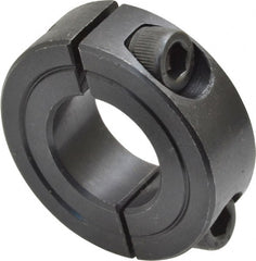 Climax Metal Products - 3/4" Bore, Steel, Two Piece Shaft Collar - 1-1/2" Outside Diam, 1/2" Wide - Exact Tooling