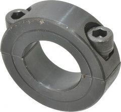 Climax Metal Products - 7/8" Bore, Steel, Two Piece Shaft Collar - 1-5/8" Outside Diam, 1/2" Wide - Exact Tooling