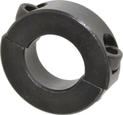 Climax Metal Products - 15/16" Bore, Steel, Two Piece Two Piece Split Shaft Collar - 1-3/4" Outside Diam, 1/2" Wide - Exact Tooling