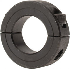 Climax Metal Products - 1" Bore, Steel, Two Piece Shaft Collar - 1-3/4" Outside Diam, 1/2" Wide - Exact Tooling