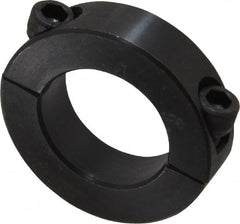 Climax Metal Products - 1-1/8" Bore, Steel, Two Piece Shaft Collar - 1-7/8" Outside Diam, 1/2" Wide - Exact Tooling