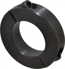 Climax Metal Products - 1-5/16" Bore, Steel, Two Piece Two Piece Split Shaft Collar - 2-1/4" Outside Diam, 9/16" Wide - Exact Tooling