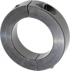 Climax Metal Products - 1-7/16" Bore, Steel, Two Piece Shaft Collar - 2-1/4" Outside Diam, 9/16" Wide - Exact Tooling