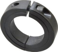 Climax Metal Products - 1-1/2" Bore, Steel, Two Piece Shaft Collar - 2-3/8" Outside Diam, 9/16" Wide - Exact Tooling