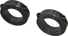 Climax Metal Products - 1-5/8" Bore, Steel, Two Piece Shaft Collar - 2-5/8" Outside Diam, 11/16" Wide - Exact Tooling