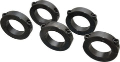 Climax Metal Products - 1-3/4" Bore, Steel, Two Piece Shaft Collar - 2-3/4" Outside Diam, 11/16" Wide - Exact Tooling
