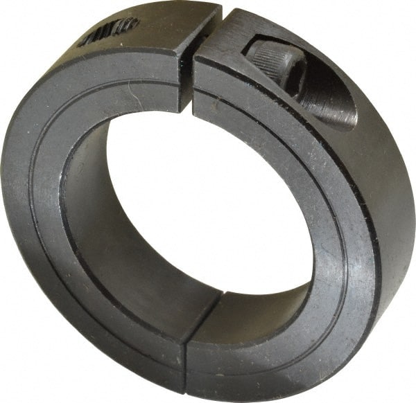 Climax Metal Products - 1-7/8" Bore, Steel, Two Piece Two Piece Split Shaft Collar - 2-7/8" Outside Diam, 11/16" Wide - Exact Tooling