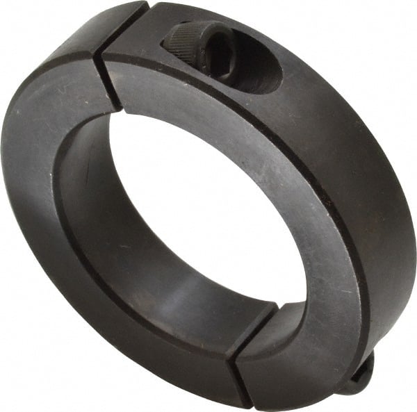 Climax Metal Products - 2" Bore, Steel, Two Piece Shaft Collar - 3" Outside Diam, 11/16" Wide - Exact Tooling
