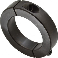 Climax Metal Products - 2" Bore, Steel, Two Piece Shaft Collar - 3" Outside Diam, 11/16" Wide - Exact Tooling