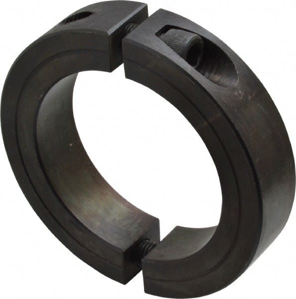 Climax Metal Products - 2-1/4" Bore, Steel, Two Piece Shaft Collar - 3-1/4" Outside Diam, 3/4" Wide - Exact Tooling
