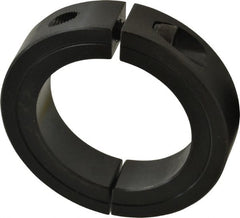 Climax Metal Products - 2-3/8" Bore, Steel, Two Piece Two Piece Split Shaft Collar - 3-1/2" Outside Diam, 3/4" Wide - Exact Tooling