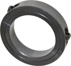 Climax Metal Products - 2-7/16" Bore, Steel, Two Piece Two Piece Split Shaft Collar - 3-1/2" Outside Diam, 3/4" Wide - Exact Tooling