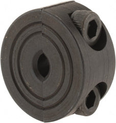 Climax Metal Products - 4mm Bore, Steel, Two Piece Shaft Collar - 11/16" Outside Diam - Exact Tooling