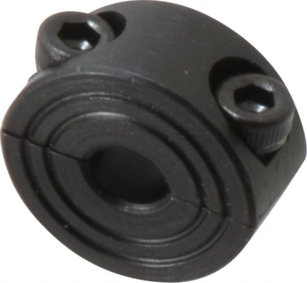 Climax Metal Products - 6mm Bore, Steel, Two Piece Shaft Collar - 3/4" Outside Diam - Exact Tooling