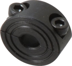 Climax Metal Products - 6mm Bore, Steel, Two Piece Shaft Collar - 3/4" Outside Diam - Exact Tooling