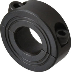 Climax Metal Products - 14mm Bore, Steel, Two Piece Shaft Collar - 1-1/4" Outside Diam - Exact Tooling
