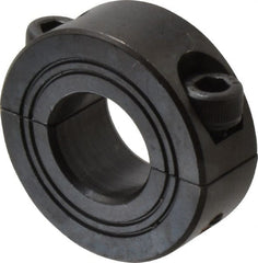 Climax Metal Products - 16mm Bore, Steel, Two Piece Shaft Collar - 1-3/8" Outside Diam - Exact Tooling