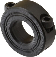 Climax Metal Products - 18mm Bore, Steel, Two Piece Shaft Collar - 1-1/2" Outside Diam - Exact Tooling