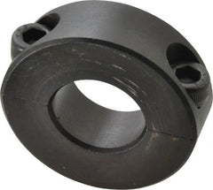 Climax Metal Products - 21mm Bore, Steel, Two Piece Shaft Collar - 1-3/4" Outside Diam - Exact Tooling