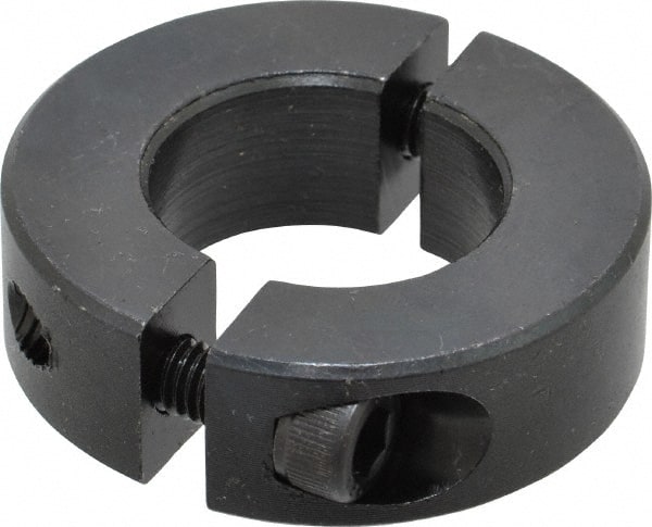 Climax Metal Products - 25mm Bore, Steel, Two Piece Shaft Collar - 1-7/8" Outside Diam - Exact Tooling