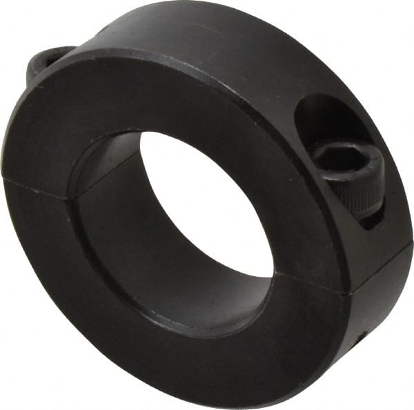 Climax Metal Products - 28mm Bore, Steel, Two Piece Shaft Collar - 2" Outside Diam - Exact Tooling