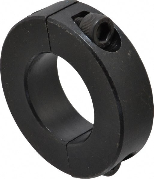 Climax Metal Products - 30mm Bore, Steel, Two Piece Shaft Collar - 2-1/8" Outside Diam - Exact Tooling