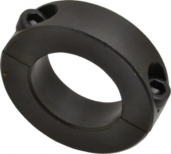 Climax Metal Products - 32mm Bore, Steel, Two Piece Shaft Collar - 2-1/8" Outside Diam - Exact Tooling