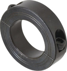 Climax Metal Products - 34mm Bore, Steel, Two Piece Shaft Collar - 2-1/4" Outside Diam - Exact Tooling