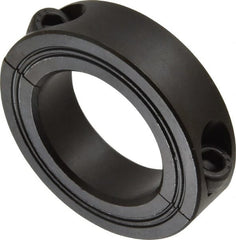 Climax Metal Products - 35mm Bore, Steel, Two Piece Shaft Collar - 2-1/4" Outside Diam - Exact Tooling