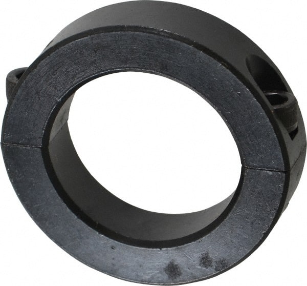 Climax Metal Products - 40mm Bore, Steel, Two Piece Shaft Collar - 2-3/8" Outside Diam - Exact Tooling