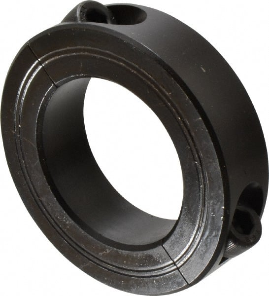 Climax Metal Products - 45mm Bore, Steel, Two Piece Shaft Collar - 2-7/8" Outside Diam - Exact Tooling