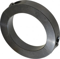 Climax Metal Products - 75mm Bore, Steel, Two Piece Shaft Collar - 4-1/4" Outside Diam - Exact Tooling