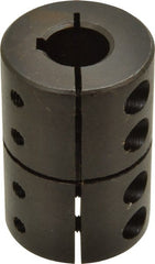 Climax Metal Products - 5/8" Inside x 1-1/2" Outside Diam, Rigid Coupling with Keyway - 2-1/4" Long x 3/16" Keyway Width - Exact Tooling