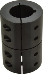 Climax Metal Products - 1-1/4" Inside x 2-1/4" Outside Diam, Rigid Coupling with Keyway - 3-3/8" Long x 1/4" Keyway Width - Exact Tooling