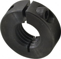 Climax Metal Products - 3/4-10 Thread, Steel, One Piece Threaded Shaft Collar - 1-1/2" Outside Diam, 1/2" Wide - Exact Tooling
