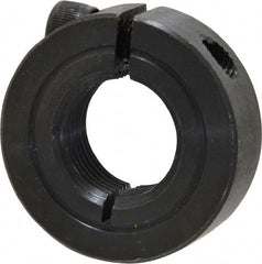 Climax Metal Products - 3/4-16 Thread, Steel, One Piece Threaded Shaft Collar - 1-1/2" Outside Diam, 1/2" Wide - Exact Tooling