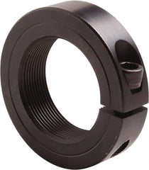 Climax Metal Products - 1-3/4-16 Thread, Steel, One Piece Threaded Shaft Collar - 2-3/4" Outside Diam, 11/16" Wide - Exact Tooling