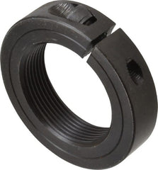 Climax Metal Products - 2-12 Thread, Steel, One Piece Threaded Shaft Collar - 3" Outside Diam, 11/16" Wide - Exact Tooling