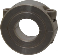 Climax Metal Products - 1/2" Bore, Stainless Steel, Two Piece Shaft Collar - 1-1/8" Outside Diam, 13/32" Wide - Exact Tooling