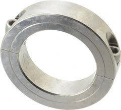 Climax Metal Products - 2-1/2" Bore, Stainless Steel, Two Piece Shaft Collar - 3-3/4" Outside Diam, 7/8" Wide - Exact Tooling